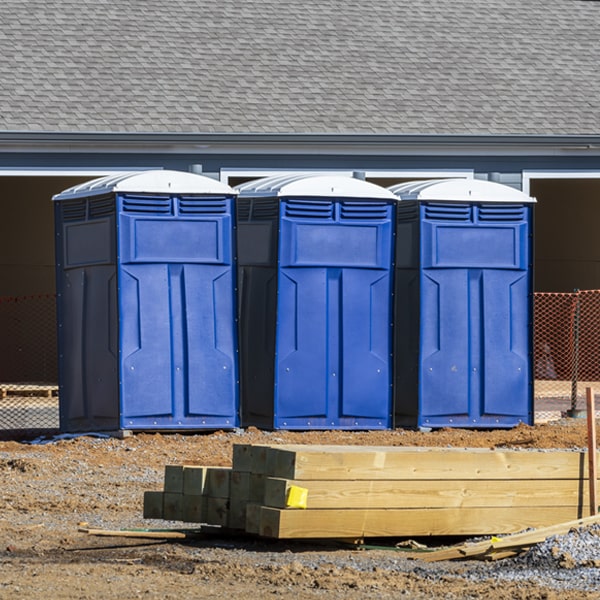 how often are the porta potties cleaned and serviced during a rental period in Shermans Dale PA